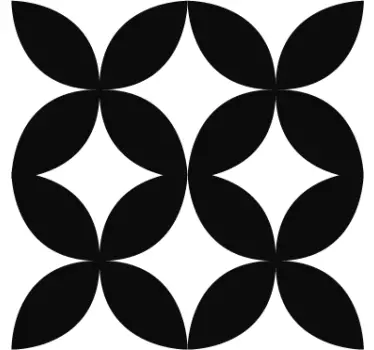 Stickerrand geometrisch retro - TenStickers