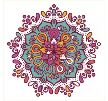 Mandala-tegelstickers decoratief vinyl - TenStickers