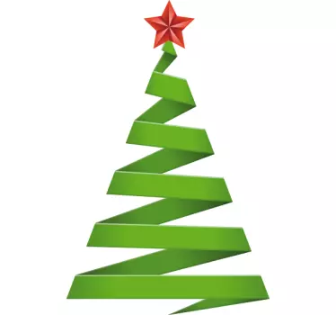 Kerst raamsticker basis kerstboom zaak - TenStickers