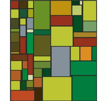 Raamsticker glas in lood - TenStickers