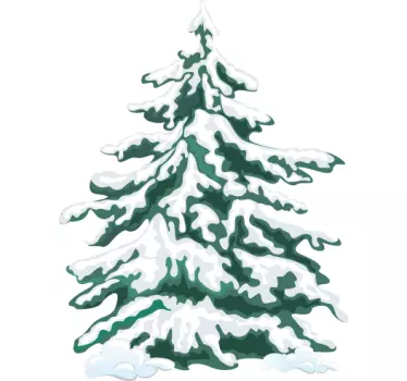 Kerst raamsticker decoratie kerstboom - TenStickers