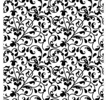 Raamsticker bloemen patroon - TenStickers