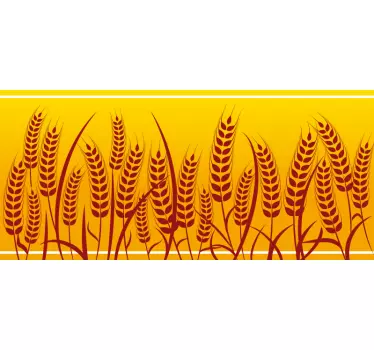 Behangrand stickers Tarwe veld - TenStickers