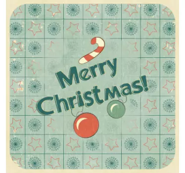 Kerst raamsticker merry christmas - TenStickers