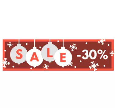 Kerst raamsticker promotie - TenStickers