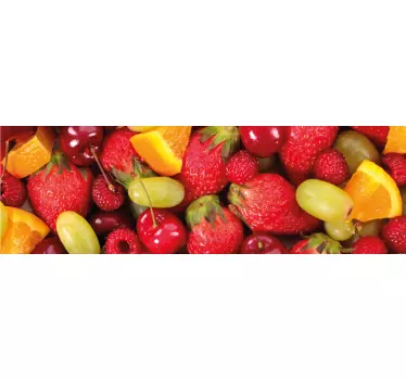 Keuken sticker fruit rand - TenStickers