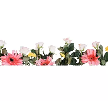 Sierrand keuken bloemen - TenStickers