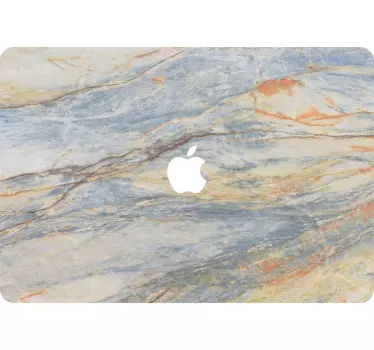 Marmeren macbook-zelfklevende sticker - TenStickers