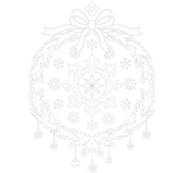 Kerst sticker raamstickers wit - TenStickers