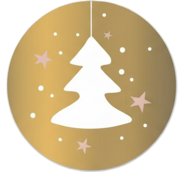 Kerst sticker voor cadeaus - TenStickers