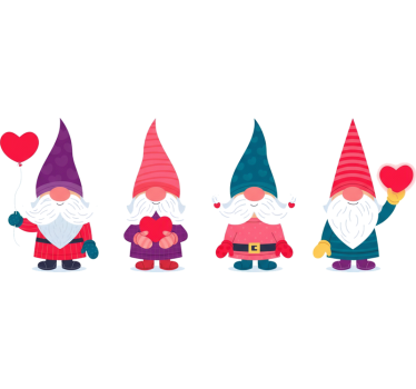 Kerst sticker van de kerstelfen - TenStickers