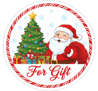 Kerst sticker voor cadeau - TenStickers