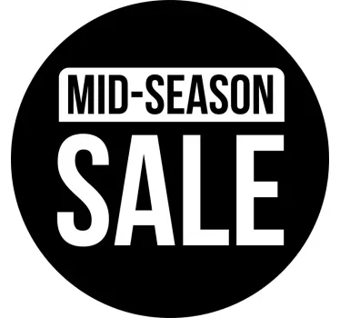 Tekst sticker mid season sale - TenStickers