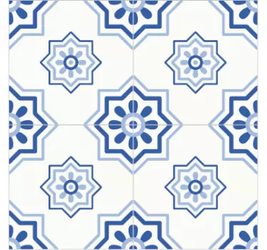 Tegelsticker blauw - TenStickers