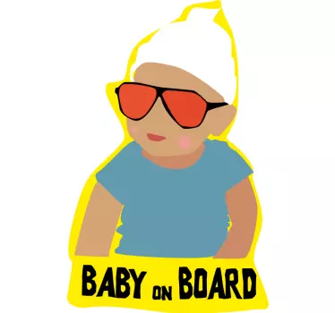 Baby aan boord sticker - TenStickers