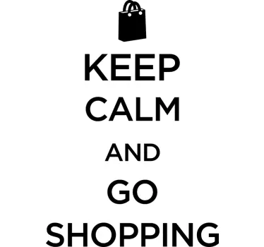 Raamsticker Go shopping - TenStickers