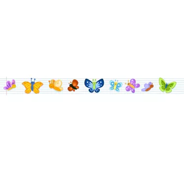 Dieren muursticker vlinders - TenStickers