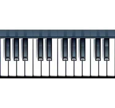 Trap sticker pianotoetsen - TenStickers