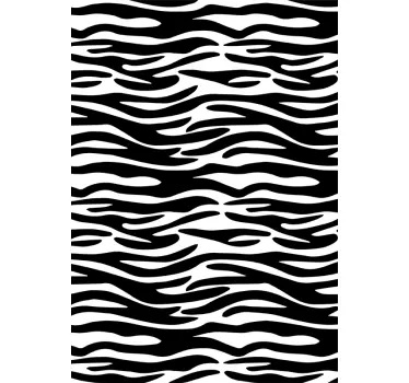 Douchescherm stickervel zebra print - TenStickers