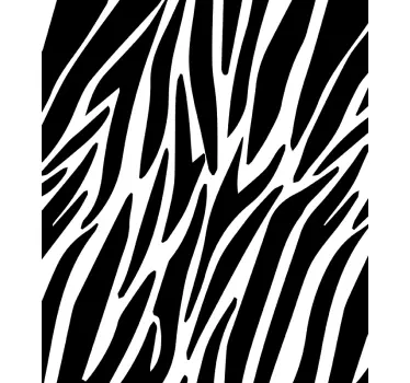 Raamsticker zebra print - TenStickers