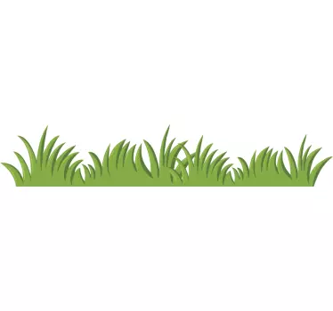 Stickerrand van graspatroon - TenStickers