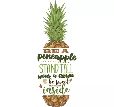 Be A Pineapple Muursticker - TenStickers