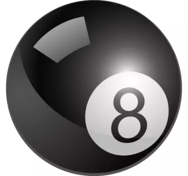 Sticker sport biljartbal 8 - TenStickers