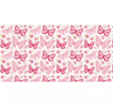 Kinderkamer muursticker vlinder tekening - TenStickers