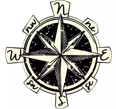 Laptop sticker windroos - TenStickers