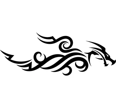 Autosticker tribale draak - TenStickers