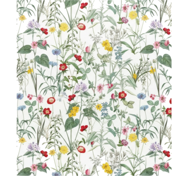 Raamsticker heldere vintage lentebloemen - TenStickers