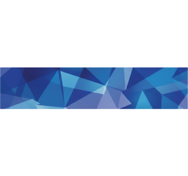 Raamsticker blauwe doorschijnende geometrie - TenStickers