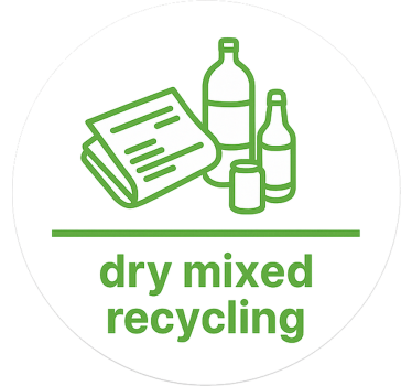 Industriële sticker minimalistisch recyclingicoon - TenStickers