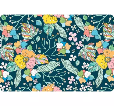 Laptop sticker lente bloemen - TenStickers