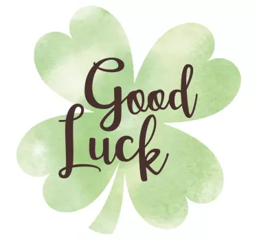 Stickers voor laptop Good luck - TenStickers