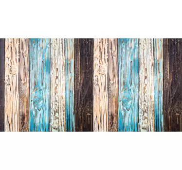 Meubelstickers blauw geschilderd hout - TenStickers