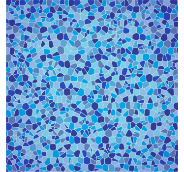 Stickers voor op meubels blauw mozaïek patroon - TenStickers