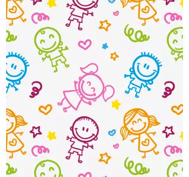 Meubel sticker kinderen tekeningen - TenStickers