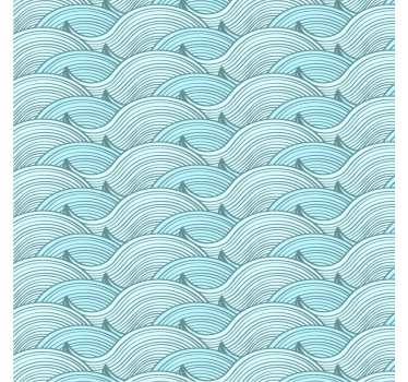 Stickers voor op meubels zeegolven - TenStickers
