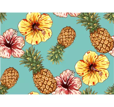Stickers voor op meubels kastlade-bloemen - TenStickers