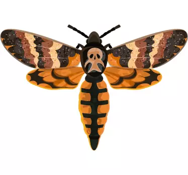 Muurstickers insecten Schedelsfinx - TenStickers