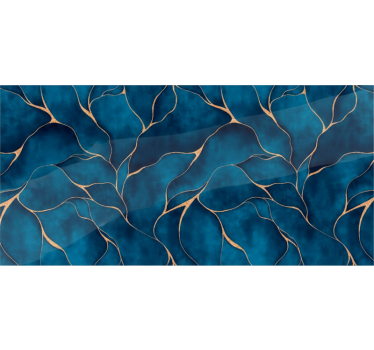Meubel sticker teal marmerimitatie - TenStickers