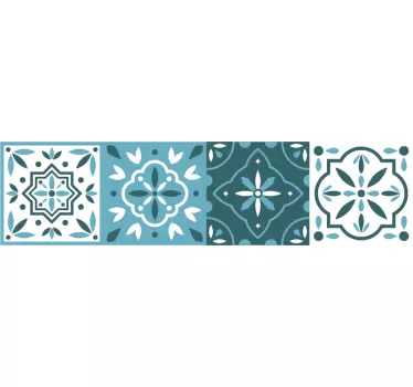 Muurstickers ornament Kleurrijke geometrische patronen - TenStickers