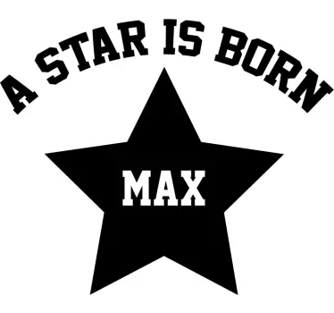 Raamsticker kinderkamer "A star is born" - TenStickers