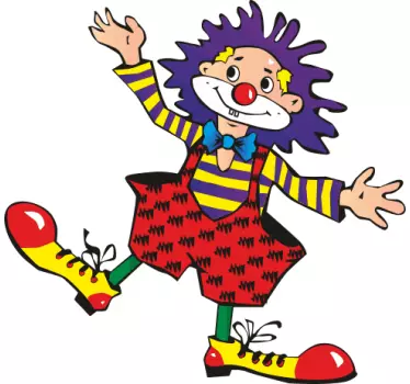 Sticker clown dansen - TenStickers