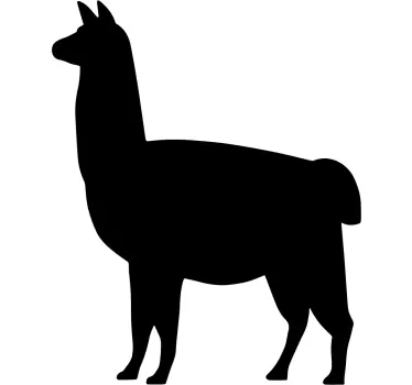Lama silhouet huawei sticker - TenStickers