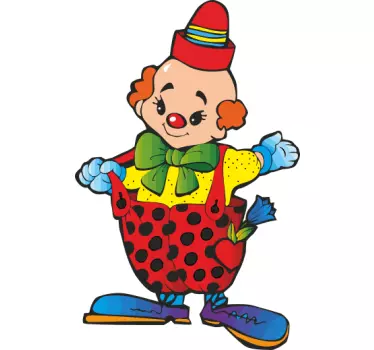 Sticker kinderkamer circusclown - TenStickers