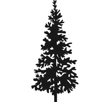 Kerst denneboom sticker - TenStickers