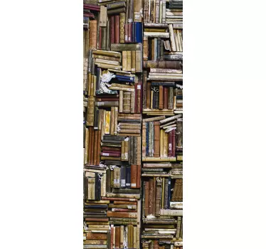 Muursticker oude boeken - TenStickers