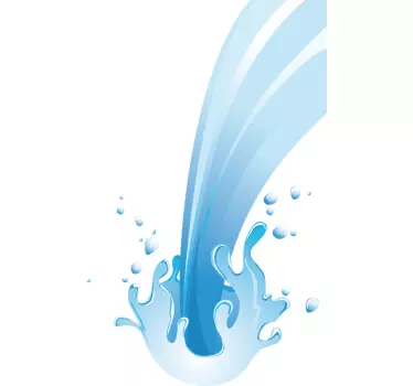 Douchewand sticker watergolf - TenStickers